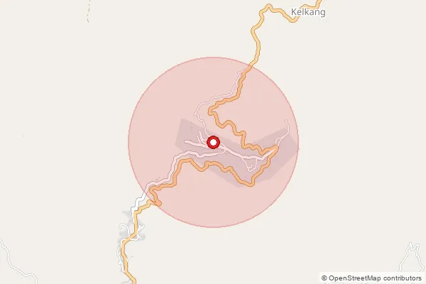 Map showing approximate area covered by Pincode 796321 — Bethel B.O, Champhai
