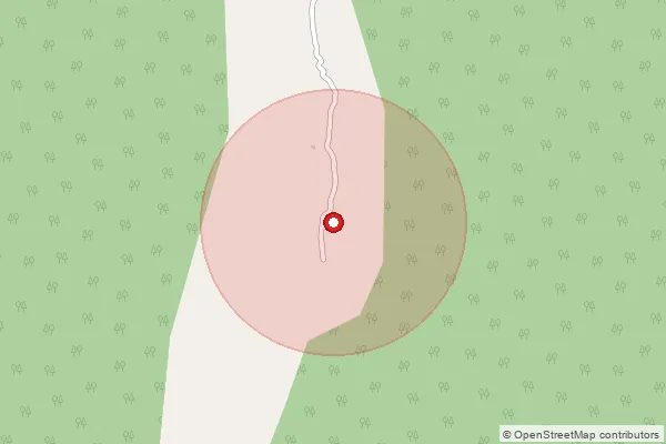 Map showing approximate area covered by Pincode 796441 — Kawrtethawveng B.O, Aizawl