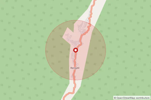 Map showing approximate area covered by Pincode 796470 — Boraibazar B.O, Aizawl