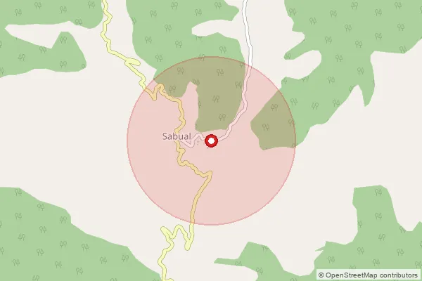 Map showing approximate area covered by Pincode 796501 — Darlung B.O, Mamit