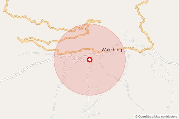 Map showing approximate area covered by Pincode 798621 — Longpong Senghe B.O, Mon