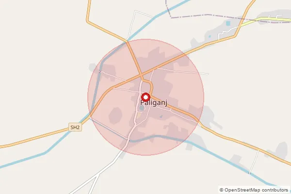पिनकोड 801102 — Belhauri Sub Office, Patna द्वारा कवर किए गए अनुमानित क्षेत्र को दर्शाता मानचित्र