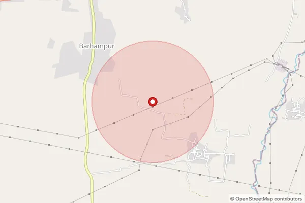 Map showing approximate area covered by Pincode 802112 — Isharapura Bo, Bhojpur