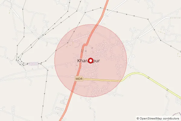 Map showing approximate area covered by Pincode 811211 — Kalyanpur Bo, Munger