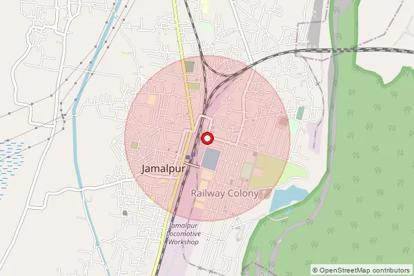 Map showing approximate area covered by Pincode 811214 — Safiabad Bo, Munger