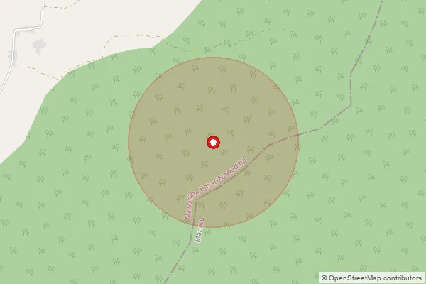 Map showing approximate area covered by Pincode 813107 — Bamdev Bo, Banka