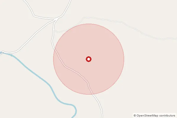 Map showing approximate area covered by Pincode 814111 — Kushchira B.O, Pakur