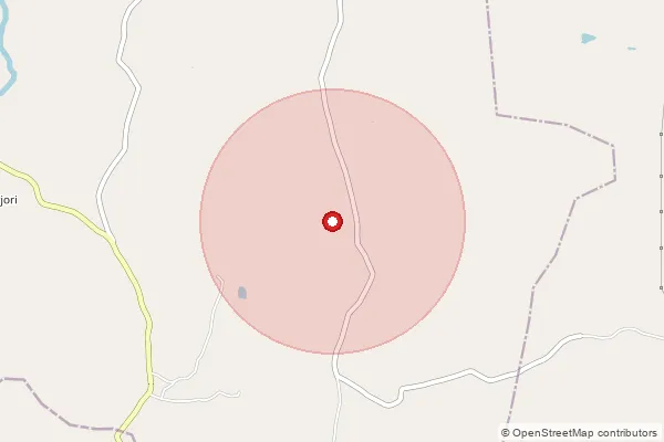 Map showing approximate area covered by Pincode 814146 — Bansbutia Bo, Deoghar