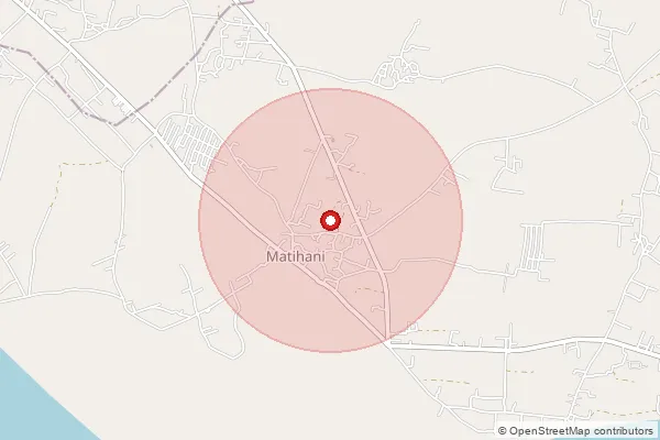 Map showing approximate area covered by Pincode 814151 — Chandubathan Bo, Dumka