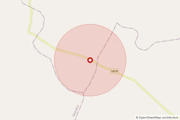 Map showing approximate area covered by Pincode 815302 — Baddiha Bo, Giridih