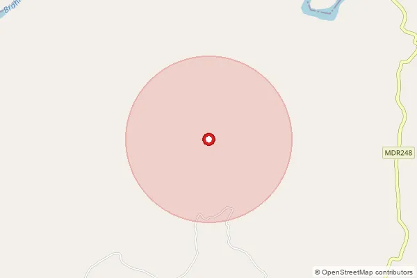 Map showing approximate area covered by Pincode 816118 — Dhaka Bo, Dumka