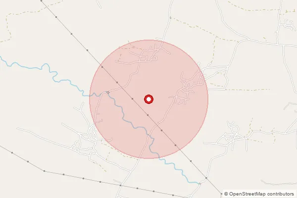 Map showing approximate area covered by Pincode 822102 — Sua Bo, Palamu