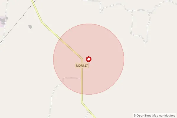 Map showing approximate area covered by Pincode 822116 — Alinagar Bo, Palamu