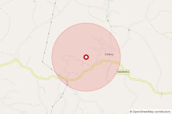 Map showing approximate area covered by Pincode 825303 — Chandwar Bo, Hazaribagh