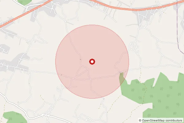 Map showing approximate area covered by Pincode 825317 — Jagarnath Dham Bo, Hazaribagh