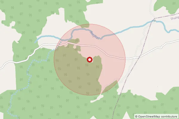 Map showing approximate area covered by Pincode 825404 — Chandrikala Bo, Chatra