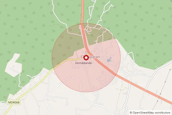 Map showing approximate area covered by Pincode 825406 — Chouparan So, Hazaribagh