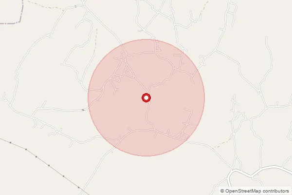 Map showing approximate area covered by Pincode 825412 — Argali Bo, Giridih