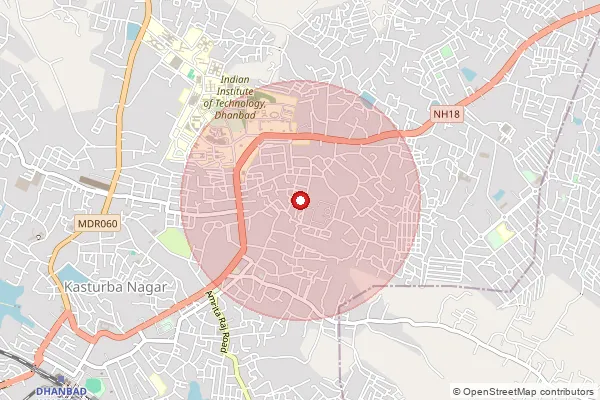 Map showing approximate area covered by Pincode 826003 — Jagjivan Nagar So, Dhanbad