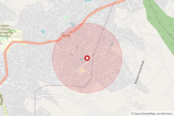 Map showing approximate area covered by Pincode 826005 — Bccl Township So, Dhanbad