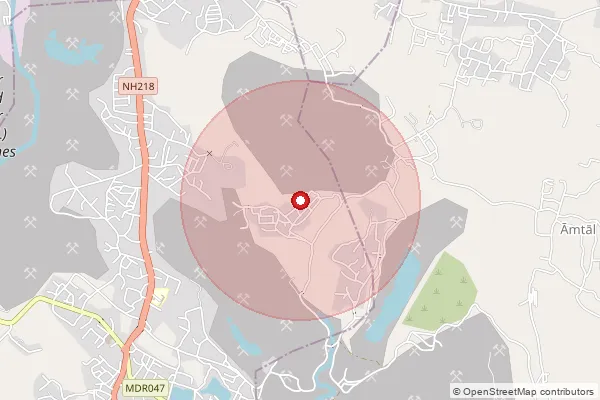 Map showing approximate area covered by Pincode 826007 — Housing Colony So, Dhanbad