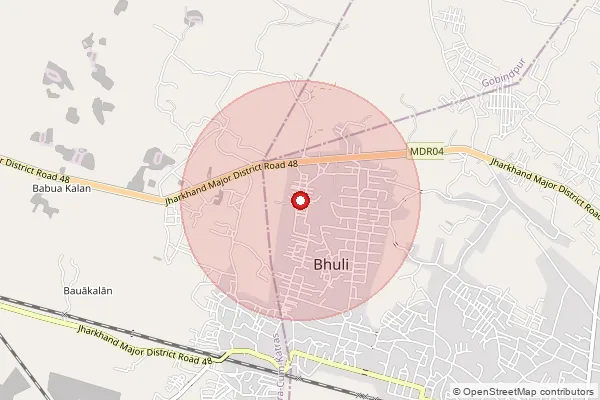 Map showing approximate area covered by Pincode 828105 — Shramik Nagar So, Dhanbad