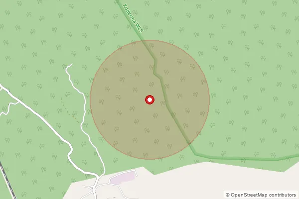 Map showing approximate area covered by Pincode 829107 — Guniato Bo, Bokaro