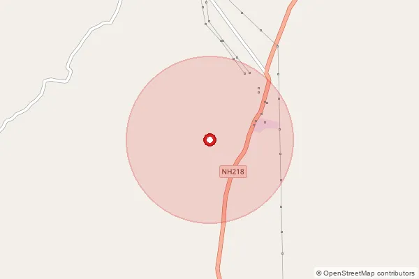 Map showing approximate area covered by Pincode 829132 — Bhandaridah So, Bokaro