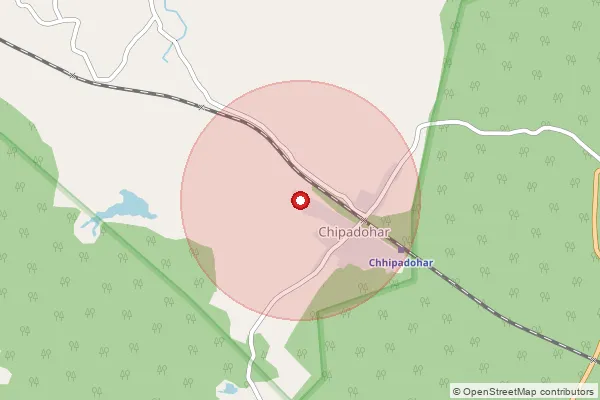 Map showing approximate area covered by Pincode 829204 — Kerh Bo, Latehar