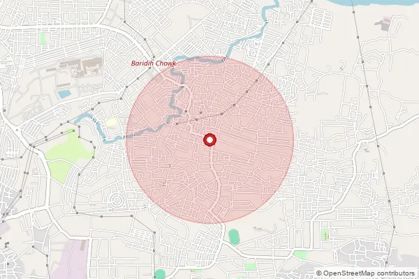 Map showing approximate area covered by Pincode 831019 — Birsanagar So, East Singhbum