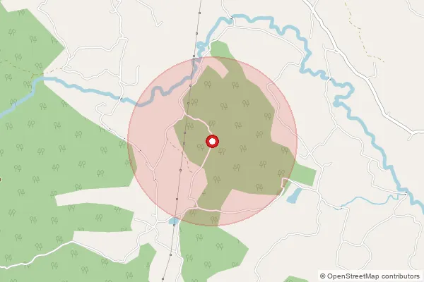 Map showing approximate area covered by Pincode 832107 — Kendamundi Bo, Saraikela Kharsawan