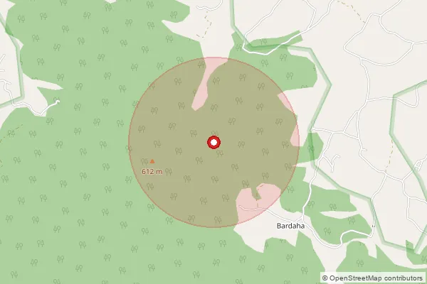 Map showing approximate area covered by Pincode 832112 — Beldih Bo, East Singhbum