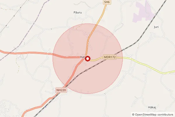 Map showing approximate area covered by Pincode 832113 — Jumal Bo, East Singhbum