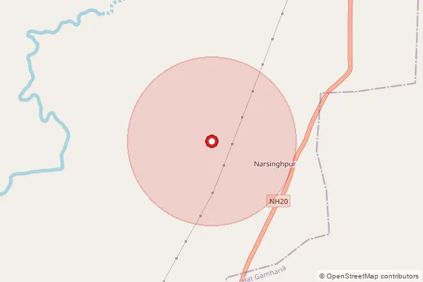 Map showing approximate area covered by Pincode 832304 — Kesharpur Bo, East Singhbum