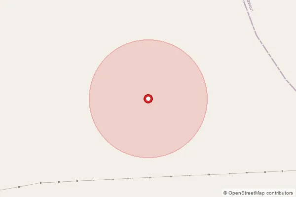 Map showing approximate area covered by Pincode 833102 — Baipee Bo, West Singhbhum