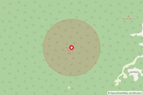 Map showing approximate area covered by Pincode 833204 — Barachiru Bo, West Singhbhum