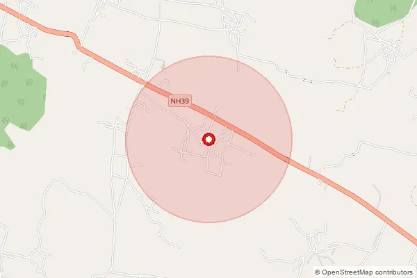 Map showing approximate area covered by Pincode 835212 — Ch Munda Bo, Simdega