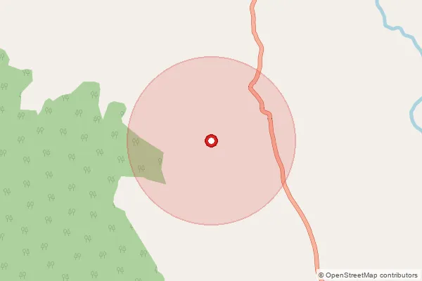 Map showing approximate area covered by Pincode 835230 — Khetli Bo, Gumla