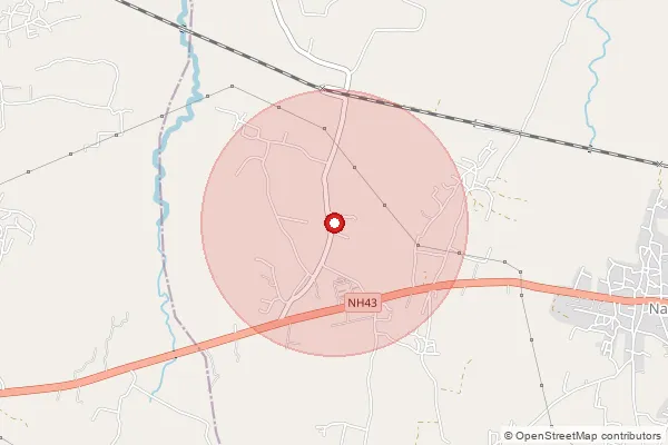Map showing approximate area covered by Pincode 835303 — Chinarpurio Bo, Ranchi
