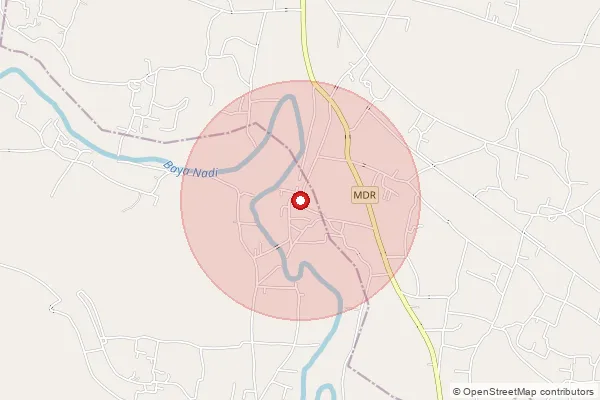 Map showing approximate area covered by Pincode 843123 — Amaitha Bo, Muzaffarpur