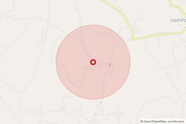 Map showing approximate area covered by Pincode 854106 — B Simaria Bo, Katihar